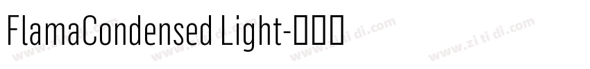 FlamaCondensed Light字体转换